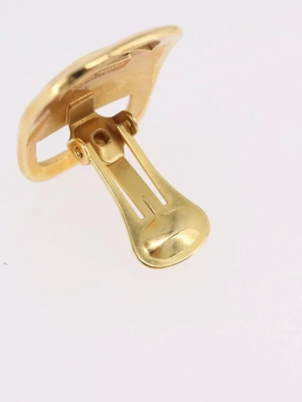 Salvatore Ferragamo Vala Earring Metal Gold Auth am11968V